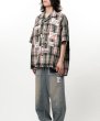 画像6: Maison MIHARA YASUHIRO Embellished Sticker Short Sleeve Check Shirt (6)