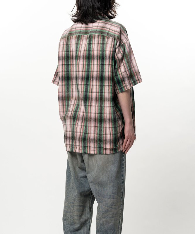 画像7: Maison MIHARA YASUHIRO Embellished Sticker Short Sleeve Check Shirt (7)