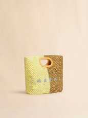 画像6: MARNI イエロー＆ブラウン Seaside クラッチバッグ (6)