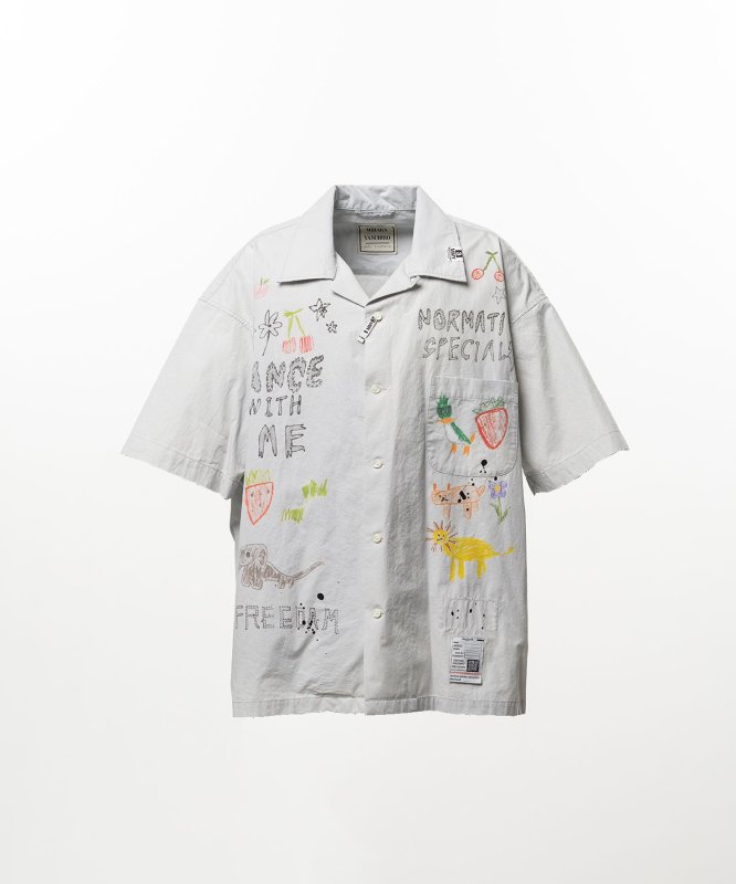 画像1: Maison MIHARA YASUHIRO Hand Drawing Print Shirt (1)