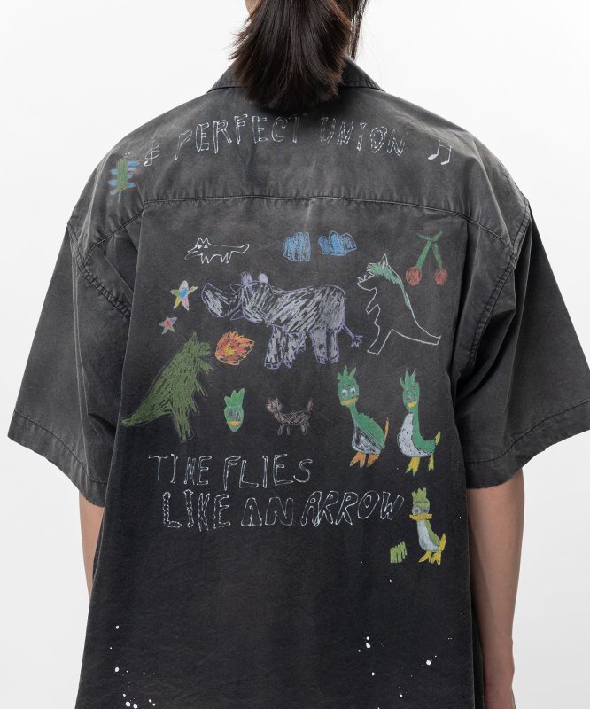 画像4: Maison MIHARA YASUHIRO Hand Drawing Print Shirt (4)