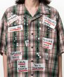 画像3: Maison MIHARA YASUHIRO Embellished Sticker Short Sleeve Check Shirt (3)