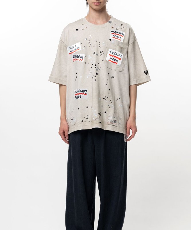 画像5: Maison MIHARA YASUHIRO Embellished Sticker T-shirt (5)