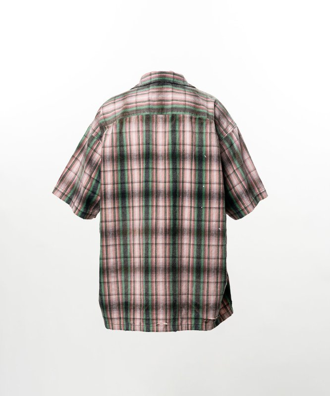 画像2: Maison MIHARA YASUHIRO Embellished Sticker Short Sleeve Check Shirt (2)