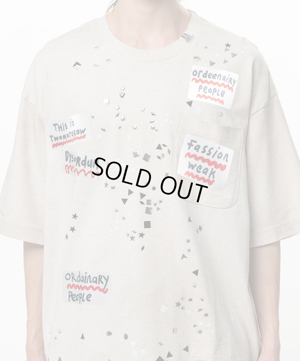 画像3: Maison MIHARA YASUHIRO Embellished Sticker T-shirt (3)