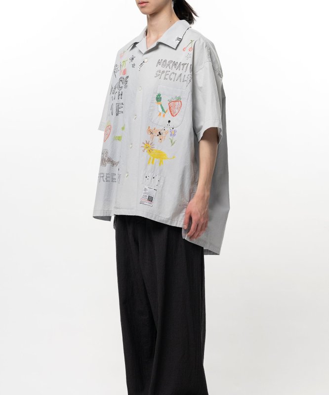 画像6: Maison MIHARA YASUHIRO Hand Drawing Print Shirt (6)