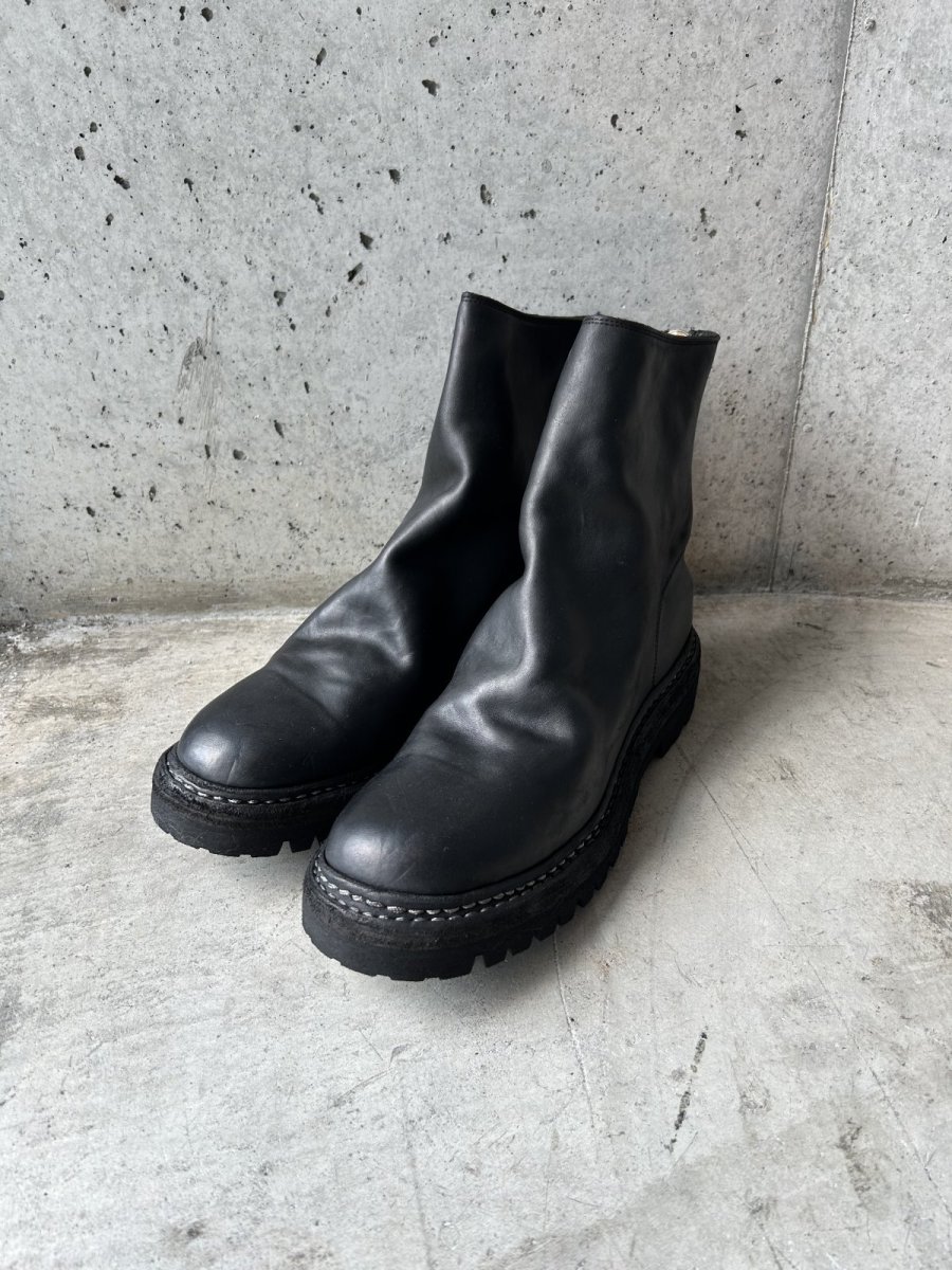 画像1: GUIDI 796V HORSE FULLGRAIN BACK ZIP BOOTS (1)
