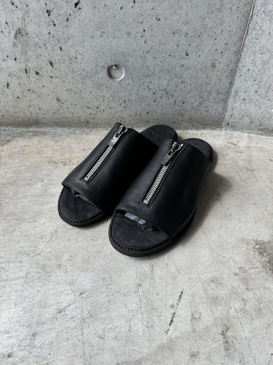 画像1: GUIDI BRKZ06 CALF BACK SIDE GRAIN BLACK (1)