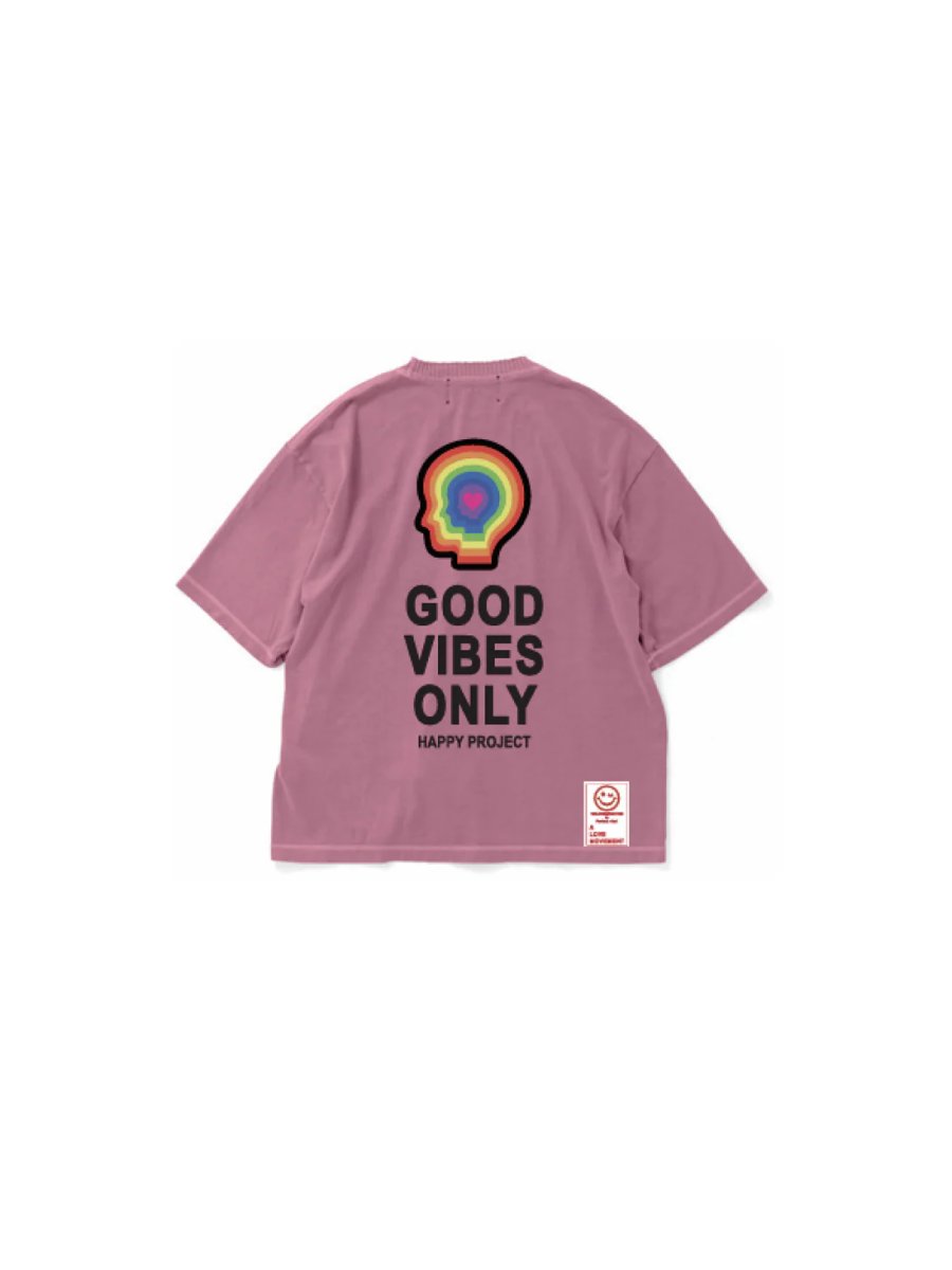 画像2: Perfect ribs®︎×A LOVE MOVEMENT】GOOD VIBES ONLY / Short Sleeve T Shirts (2)