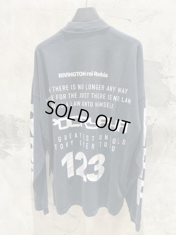 正規取扱店販売品】RRR123 RIVINGTON roi Rebis T-SHIRT ご注文確認後