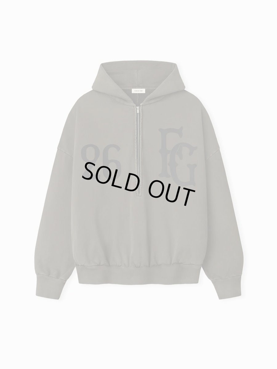 画像1: FEAR OF GOD   Baseball Club Half Zip Hoodie (1)