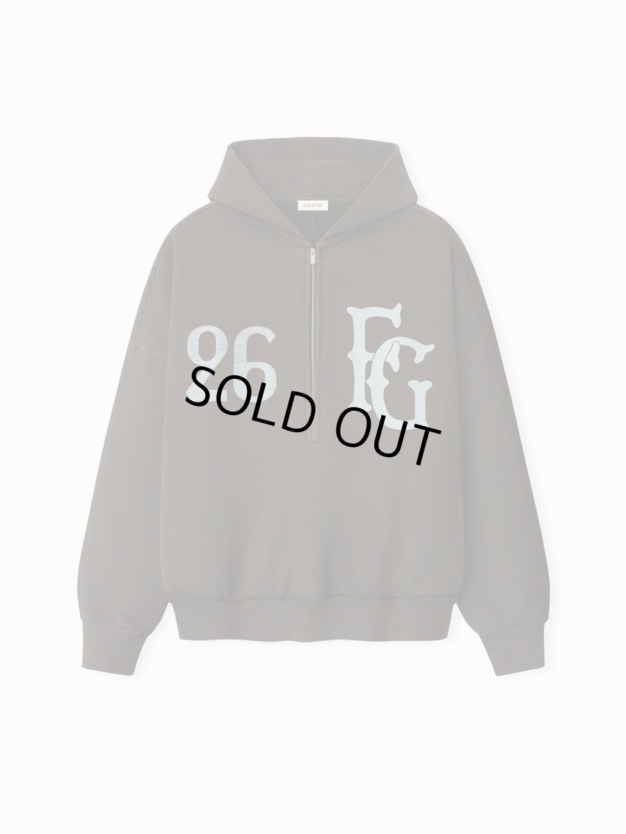 画像1: FEAR OF GOD   Baseball Club Half Zip Hoodie (1)