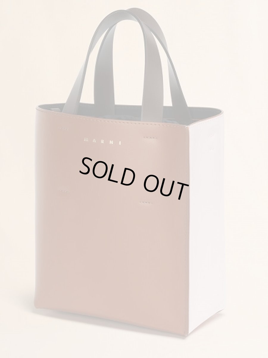画像4: MARNI ライトブラウン、ピンク＆ダークブラウン レザー製  Museo ミニバッグ (4)