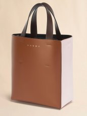 画像2: MARNI ライトブラウン、ピンク＆ダークブラウン レザー製  Museo ミニバッグ (2)