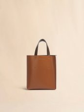 画像4: MARNI ライトブラウン、ピンク＆ダークブラウン レザー製  Museo ミニバッグ (4)