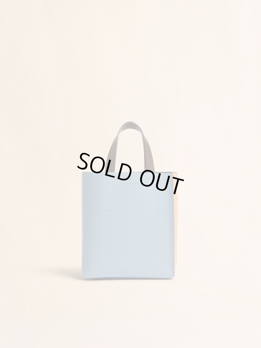 画像1: MARNI ブルー、オレンジ＆ダークブラウン レザー製 Museo ミニバッグ (1)