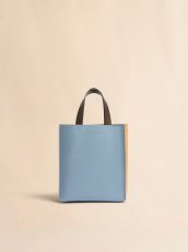 画像1: MARNI ブルー、オレンジ＆ダークブラウン レザー製 Museo ミニバッグ (1)