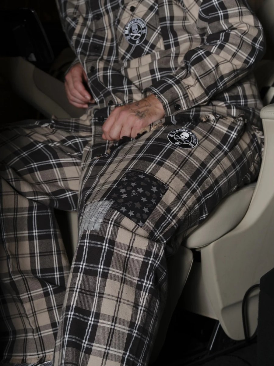 画像7: Sean Wotherspoon　MJ SW Plaid Flannel Beach Pants (7)
