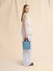 画像2: MARNI ブルー、オレンジ＆ダークブラウン レザー製 Museo ミニバッグ (2)