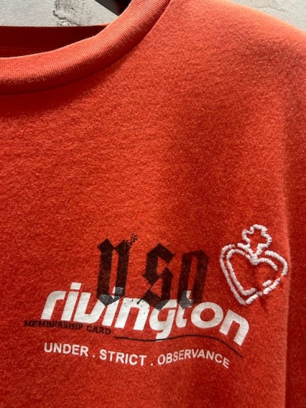 正規取扱店販売品】RRR123 RIVINGTON roi Rebis S/S T-SHIRT ご注文