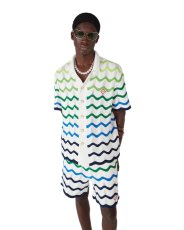 画像4: CASABLANCA　Wave Short Sleeve Knitted Shirt (4)