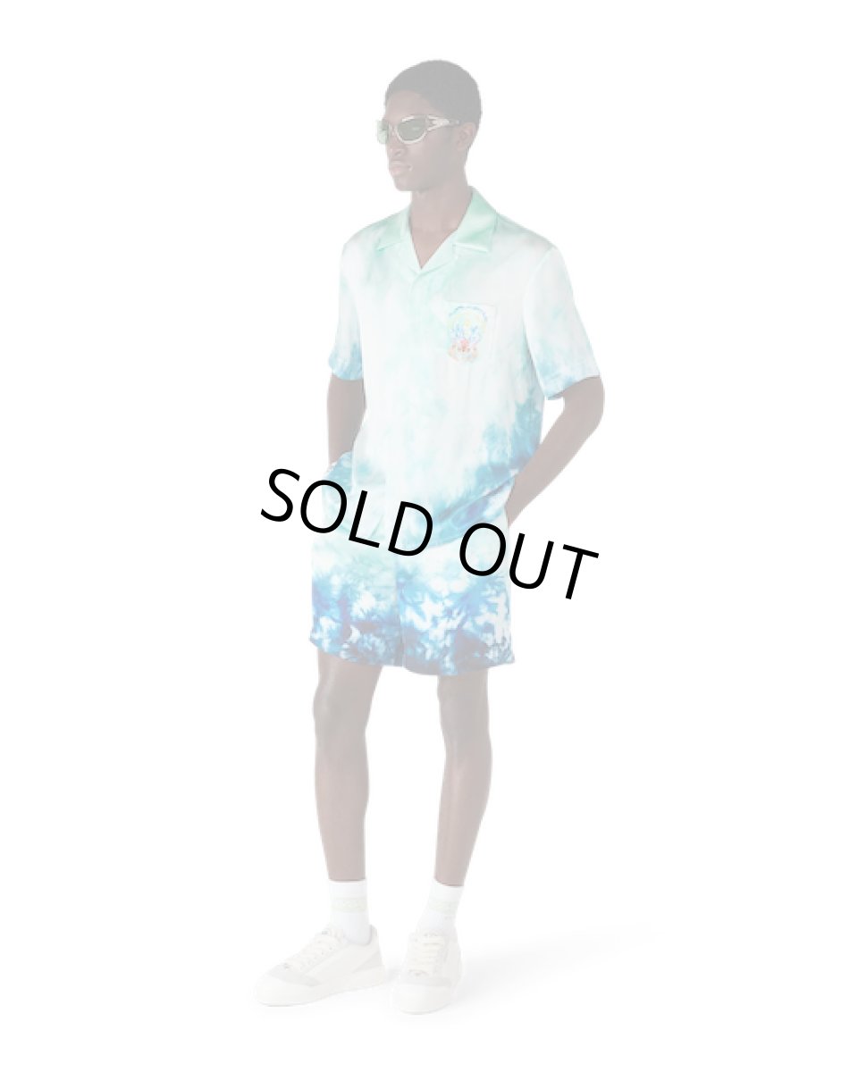 画像4: CASABLANCA　Surf Lotus Short Sleeve Silk Shirt (4)