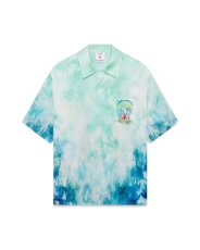 画像1: CASABLANCA　Surf Lotus Short Sleeve Silk Shirt (1)
