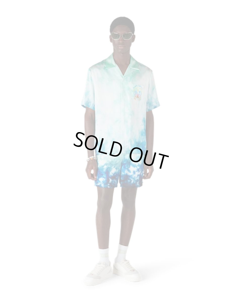 画像3: CASABLANCA　Surf Lotus Short Sleeve Silk Shirt (3)