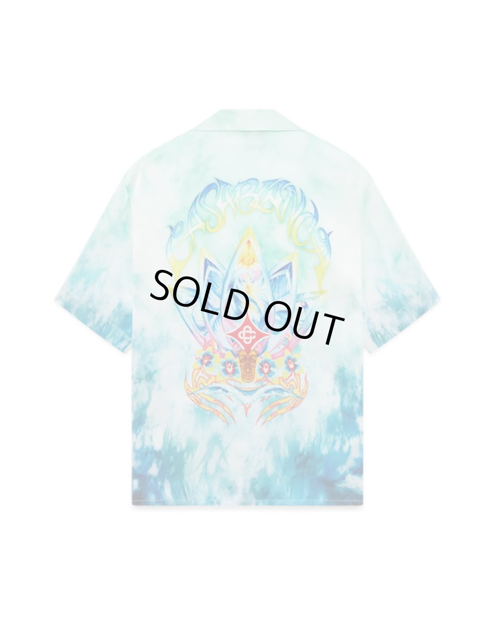 画像2: CASABLANCA　Surf Lotus Short Sleeve Silk Shirt (2)