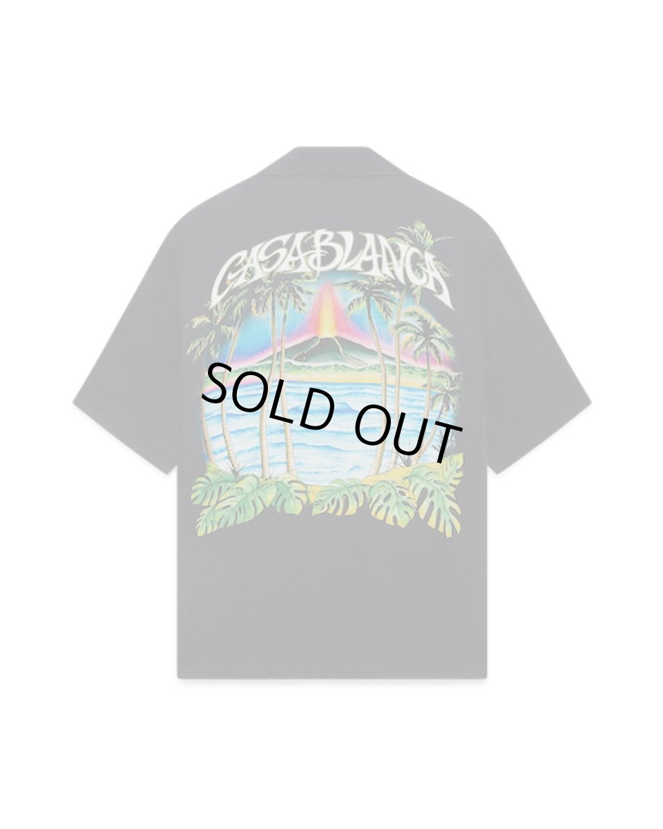 画像2: CASABLANCA　Volcano Short Sleeve Jacquard Shirt (2)
