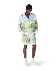 画像2: CASABLANCA　Aloha Long Sleeve Silk Shirt (2)