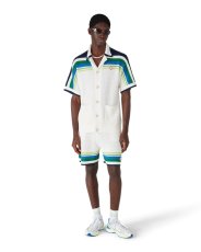 画像2: CASABLANCA　Stripe Short Sleeve Knitted Shirt (2)