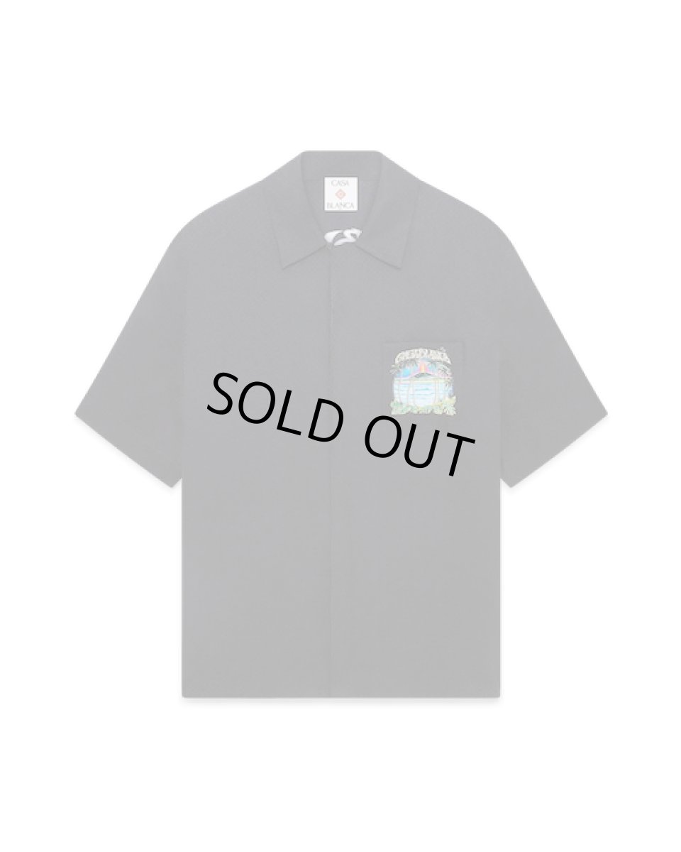 画像1: CASABLANCA　Volcano Short Sleeve Jacquard Shirt (1)