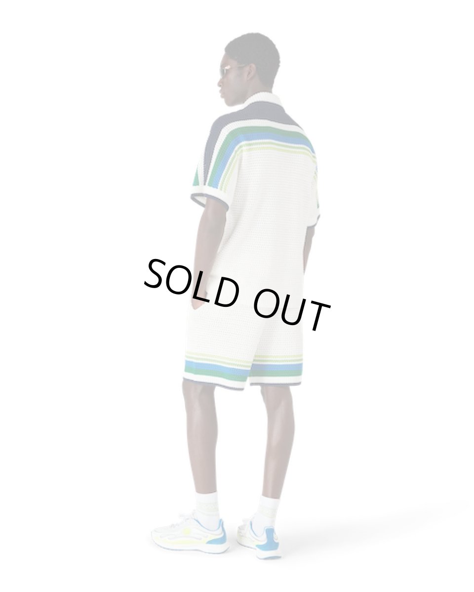 画像3: CASABLANCA　Stripe Short Sleeve Knitted Shirt (3)