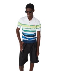 画像4: CASABLANCA　Gradient Stripe Short Sleeve Polo Shirt (4)