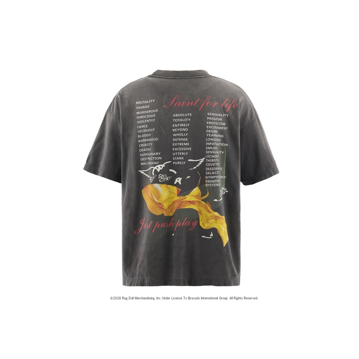 画像2: SAINT Mxxxxxx × AEROSMITH AS_SS T-SHIRT/AEROSMITH (2)