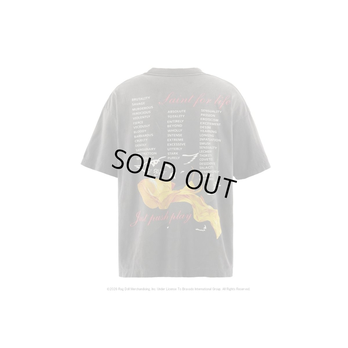 画像2: SAINT Mxxxxxx × AEROSMITH AS_SS T-SHIRT/AEROSMITH (2)