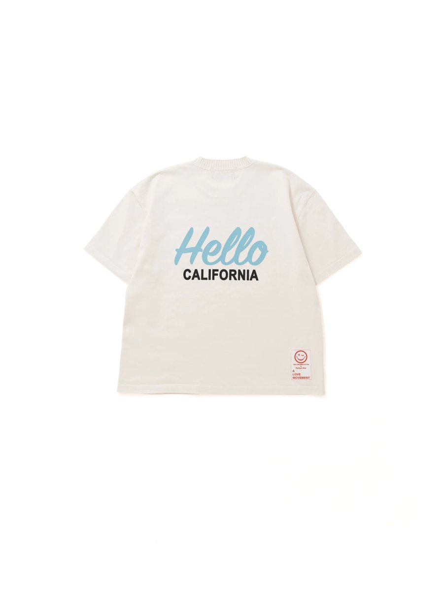 画像2: 【Perfect ribs®︎×A LOVE MOVEMENT】Helllo CALFOLNIA / Basic Short Sleeve T Shirts (2)