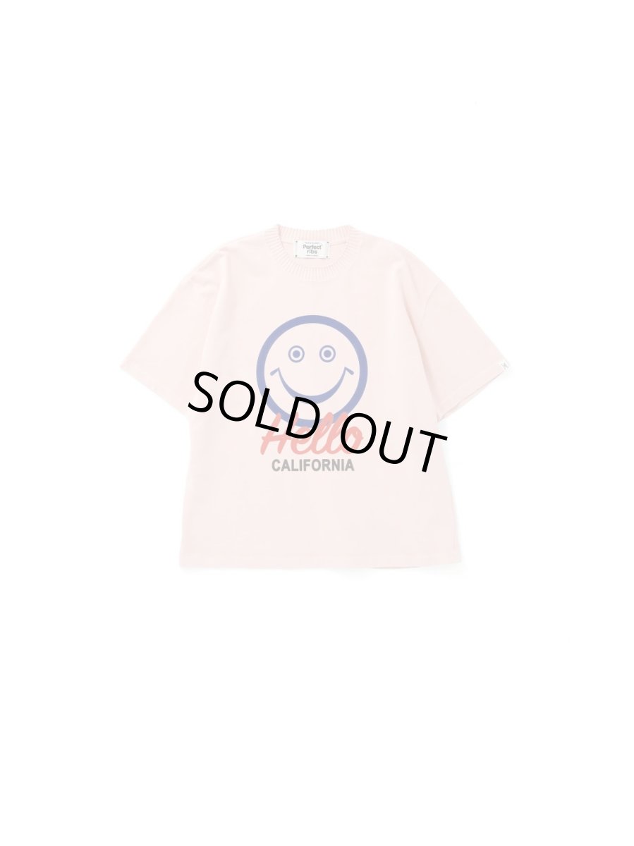 画像1: 【Perfect ribs®︎×A LOVE MOVEMENT】Helllo CALFOLNIA / Basic Short Sleeve T Shirts (1)