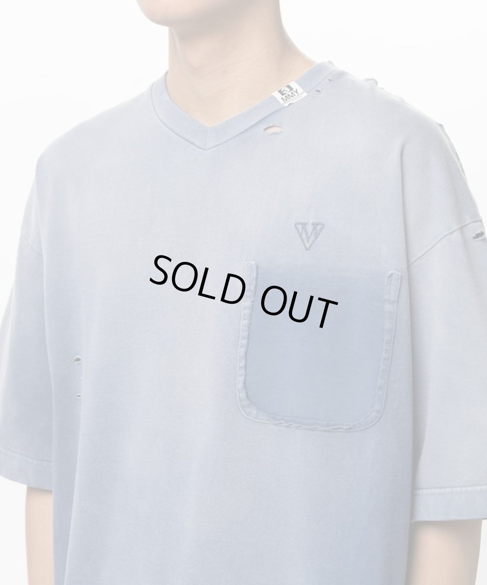 画像6: Maison MIHARA YASUHIRO　Sun Faded Like V-neck T-shirt (6)