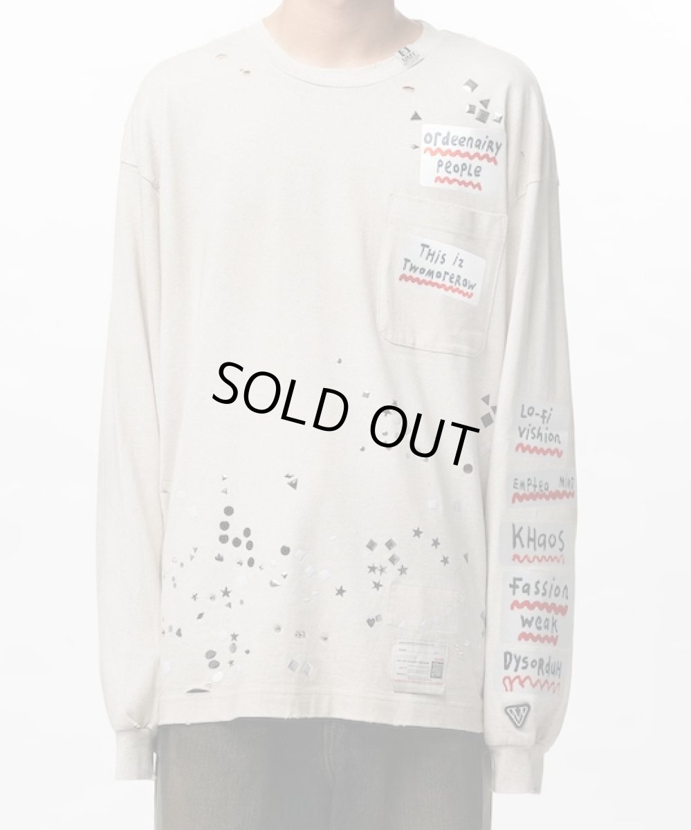 画像6: Maison MIHARA YASUHIRO　Embellished Sticker Long Sleeve T-shirt (6)