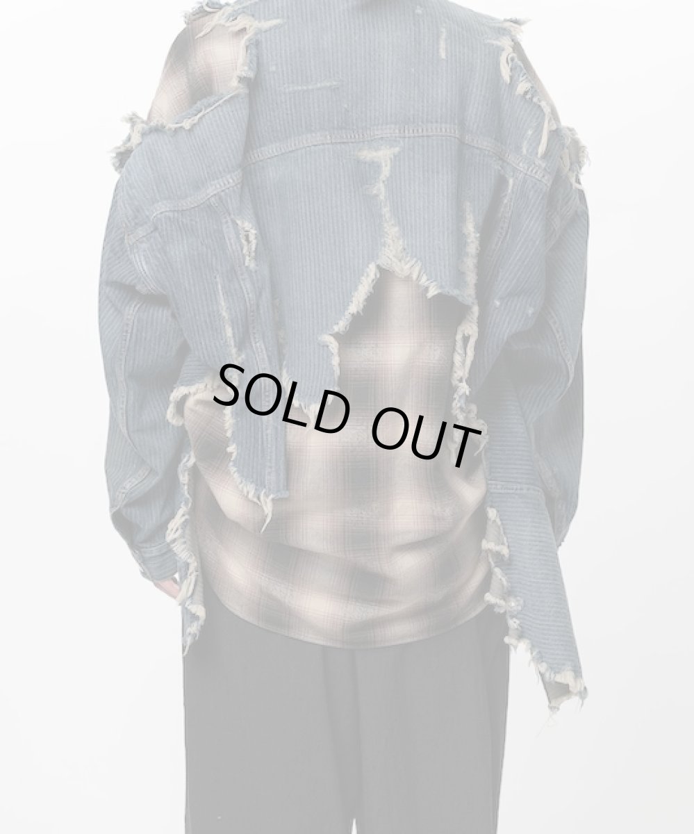 画像7: Maison MIHARA YASUHIRO　Check Shirt Layered Denim Jacket (7)