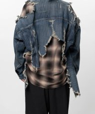 画像7: Maison MIHARA YASUHIRO　Check Shirt Layered Denim Jacket (7)