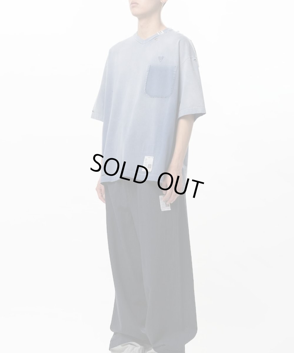 画像4: Maison MIHARA YASUHIRO　Sun Faded Like V-neck T-shirt (4)
