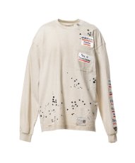 画像1: Maison MIHARA YASUHIRO　Embellished Sticker Long Sleeve T-shirt (1)