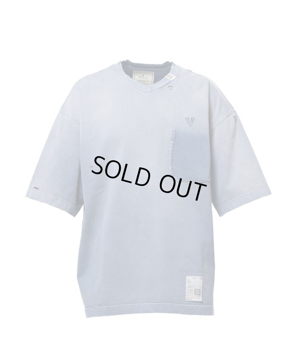 画像1: Maison MIHARA YASUHIRO　Sun Faded Like V-neck T-shirt (1)