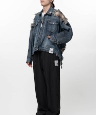 画像4: Maison MIHARA YASUHIRO　Check Shirt Layered Denim Jacket (4)