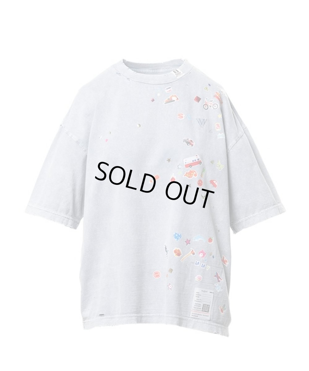 画像1: Maison MIHARA YASUHIRO　Kids Sticker Print Bleached T-shirt (1)