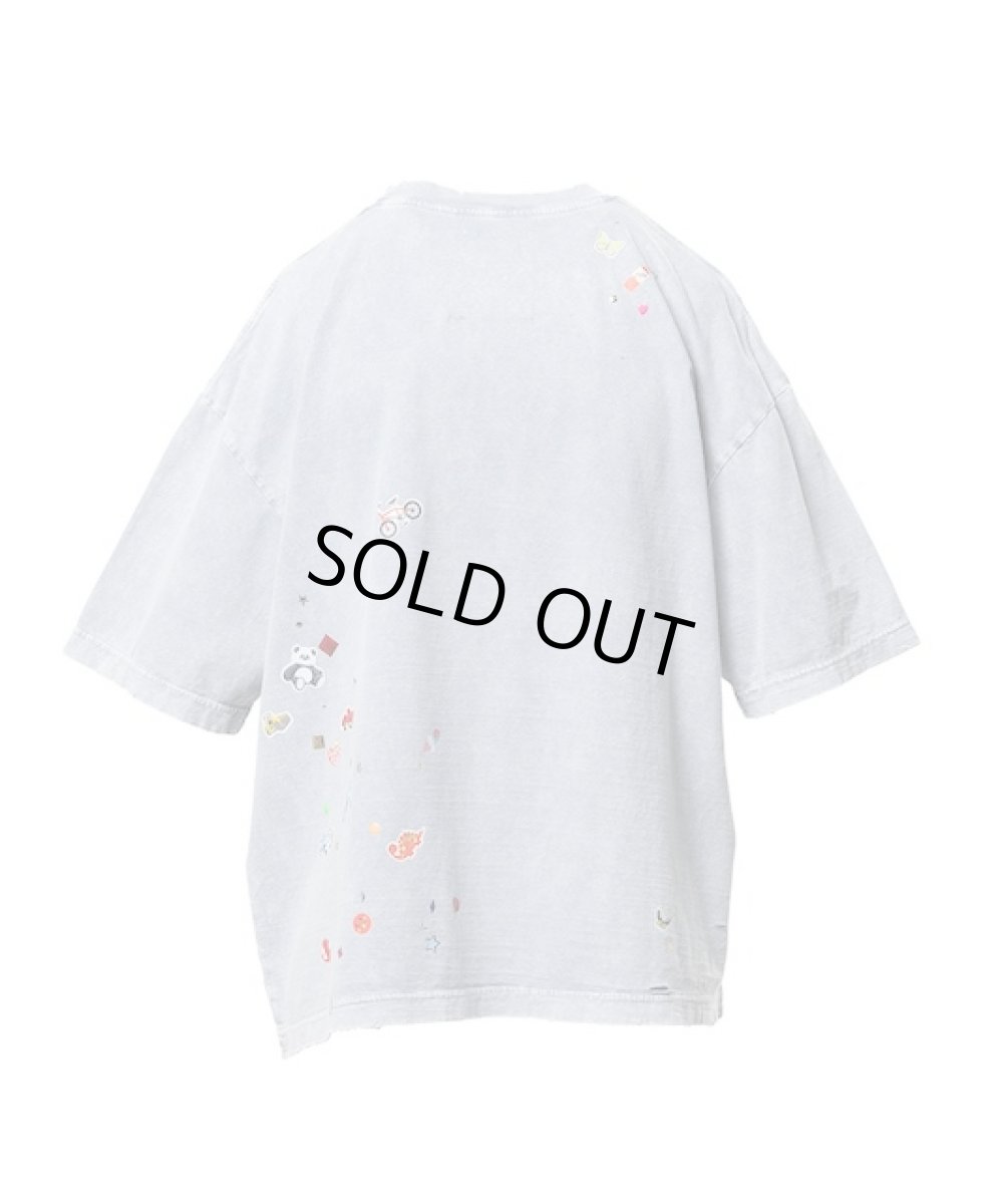 画像2: Maison MIHARA YASUHIRO　Kids Sticker Print Bleached T-shirt (2)