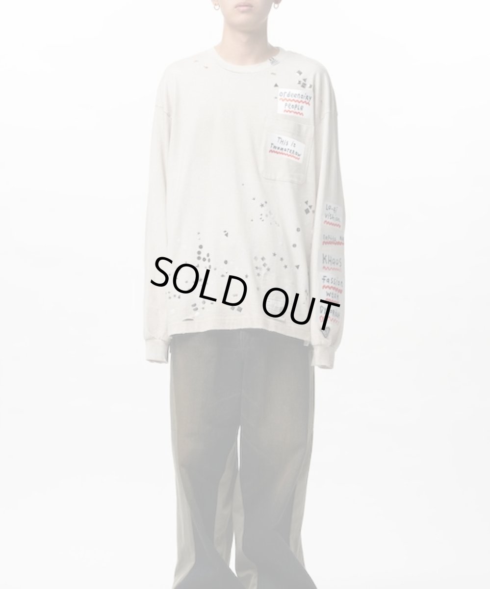 画像3: Maison MIHARA YASUHIRO　Embellished Sticker Long Sleeve T-shirt (3)